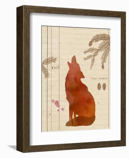 Forest Wolf-Z Studio-Framed Premium Giclee Print
