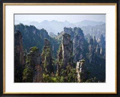 Forested Sandstone Pinnacles Zhangjiajie National Forest Park Hunnan China Photographic Print Charles Crust Art Com