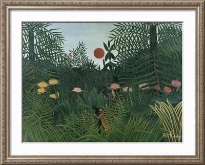 Foret Vierge au Soleil Couchant' Giclee Print - Henri Rousseau | Art.com