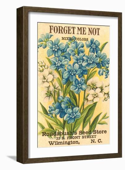 Forget Me Not Seed Packet-null-Framed Art Print