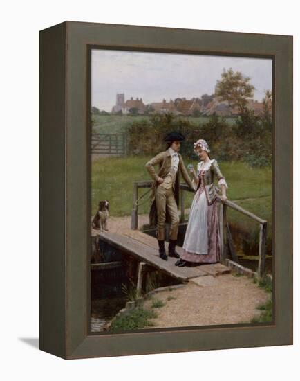 Forget Me Nots, 1895 by Edmund Blair Leighton-Edmund Blair Leighton-Framed Premier Image Canvas