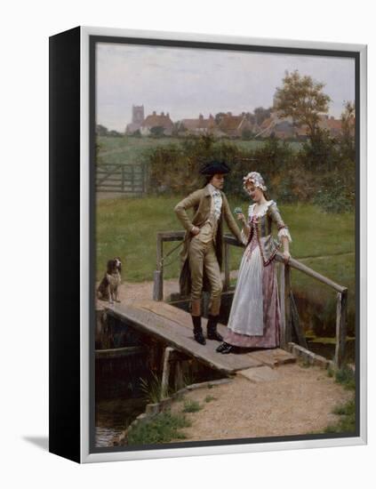 Forget Me Nots, 1895 by Edmund Blair Leighton-Edmund Blair Leighton-Framed Premier Image Canvas