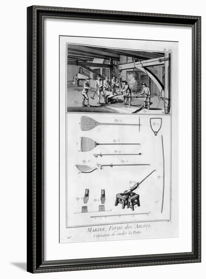 Forging an Anchor, 1751-1777-null-Framed Giclee Print