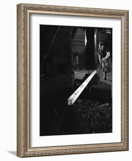 Forging at J Beardsley, Sheffield, South Yorkshire, 1966-Michael Walters-Framed Photographic Print