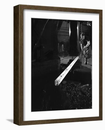 Forging at J Beardsley, Sheffield, South Yorkshire, 1966-Michael Walters-Framed Photographic Print