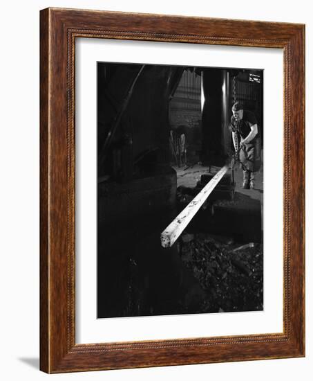 Forging at J Beardsley, Sheffield, South Yorkshire, 1966-Michael Walters-Framed Photographic Print