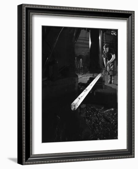 Forging at J Beardsley, Sheffield, South Yorkshire, 1966-Michael Walters-Framed Photographic Print