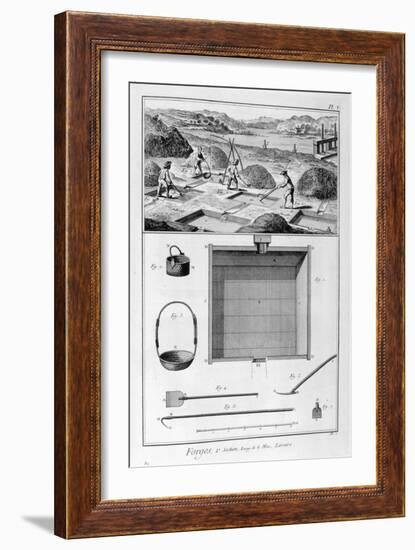 Forging Mills, Washing, 1751-1777-Denis Diderot-Framed Giclee Print