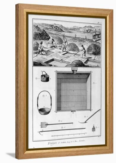 Forging Mills, Washing, 1751-1777-Denis Diderot-Framed Premier Image Canvas