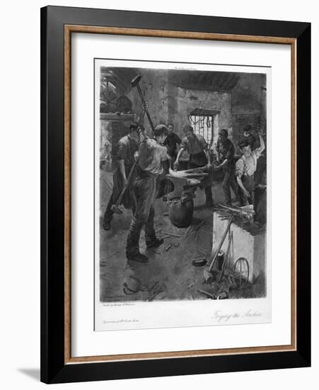 Forging the Anchor, 20th Century-Stanhope Alexander Forbes-Framed Giclee Print