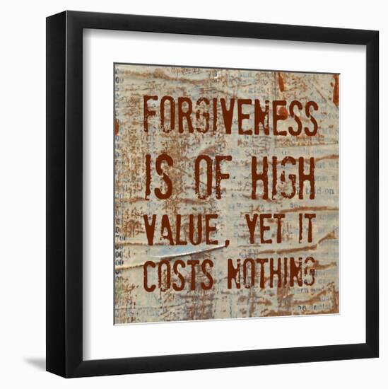 Forgiveness is of High Value-Irena Orlov-Framed Art Print