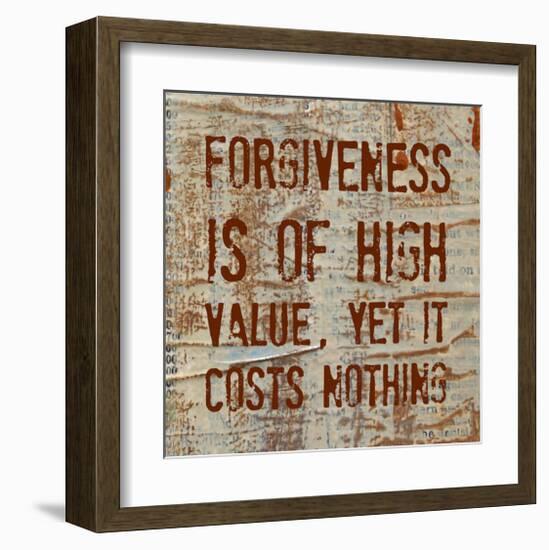 Forgiveness is of High Value-Irena Orlov-Framed Art Print