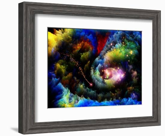 Forgotten Fractal Dreams-agsandrew-Framed Art Print