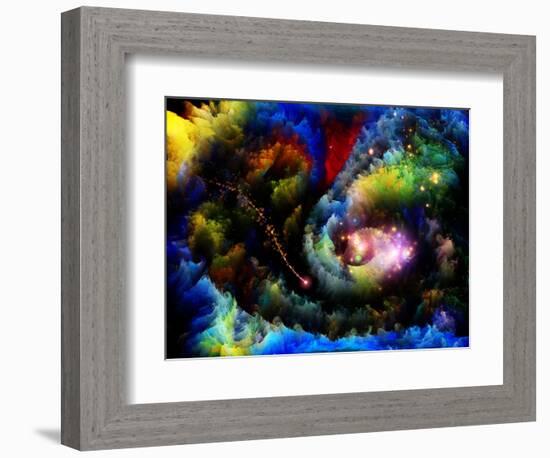 Forgotten Fractal Dreams-agsandrew-Framed Art Print