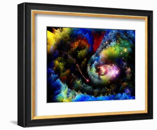 Forgotten Fractal Dreams-agsandrew-Framed Art Print