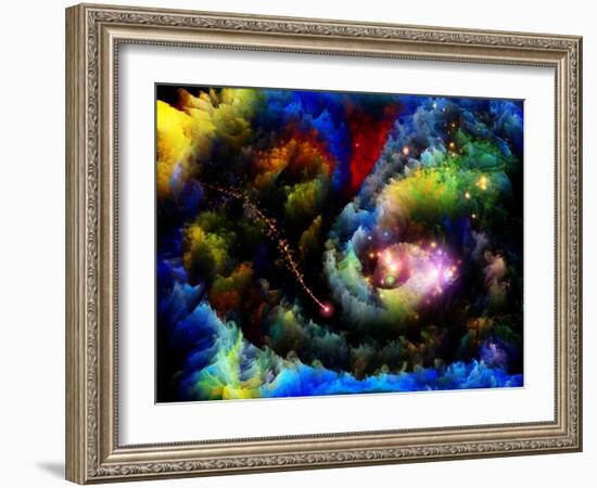 Forgotten Fractal Dreams-agsandrew-Framed Art Print