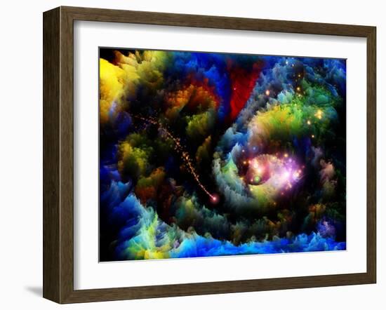 Forgotten Fractal Dreams-agsandrew-Framed Art Print