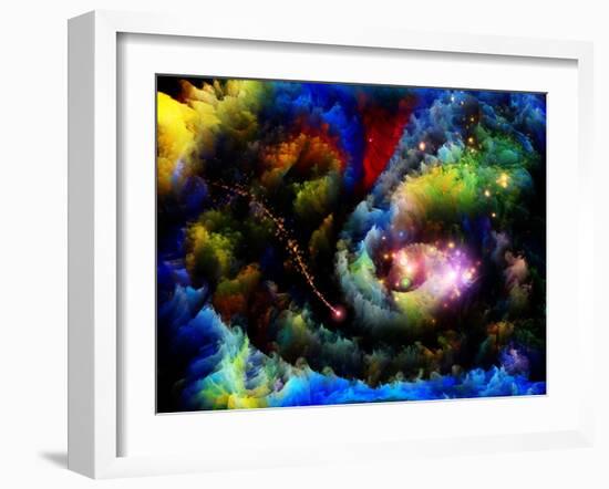 Forgotten Fractal Dreams-agsandrew-Framed Art Print