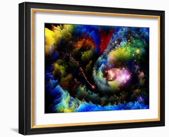 Forgotten Fractal Dreams-agsandrew-Framed Art Print