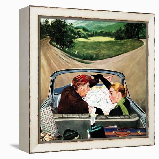 "Fork in the Road", July 7, 1956-George Hughes-Framed Premier Image Canvas