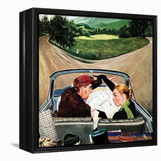 "Fork in the Road", July 7, 1956-George Hughes-Framed Premier Image Canvas