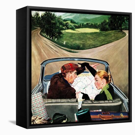 "Fork in the Road", July 7, 1956-George Hughes-Framed Premier Image Canvas