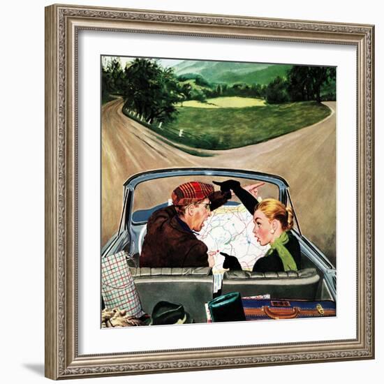 "Fork in the Road", July 7, 1956-George Hughes-Framed Giclee Print