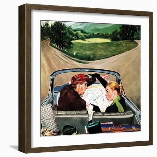 "Fork in the Road", July 7, 1956-George Hughes-Framed Giclee Print