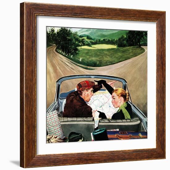 "Fork in the Road", July 7, 1956-George Hughes-Framed Giclee Print