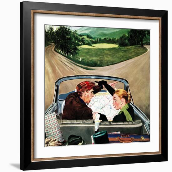 "Fork in the Road", July 7, 1956-George Hughes-Framed Giclee Print