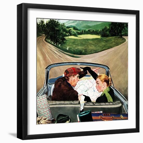 "Fork in the Road", July 7, 1956-George Hughes-Framed Giclee Print