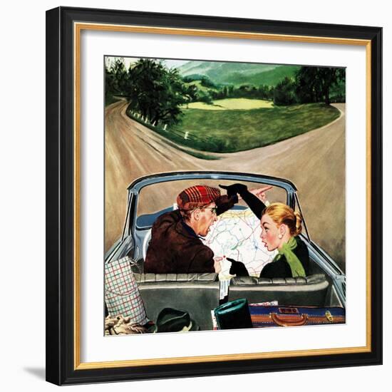 "Fork in the Road", July 7, 1956-George Hughes-Framed Giclee Print