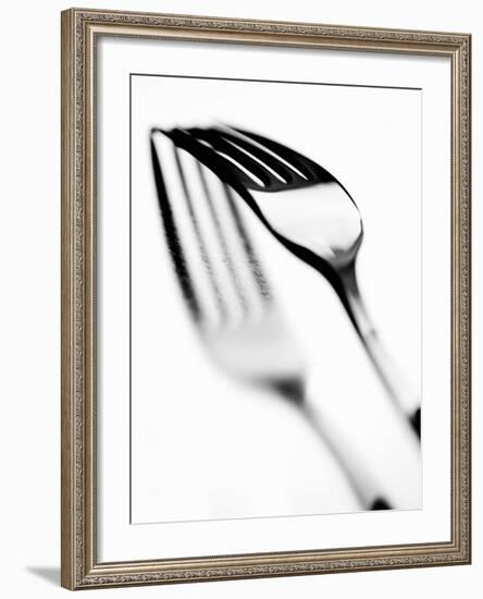 Fork with Shadow-null-Framed Photographic Print