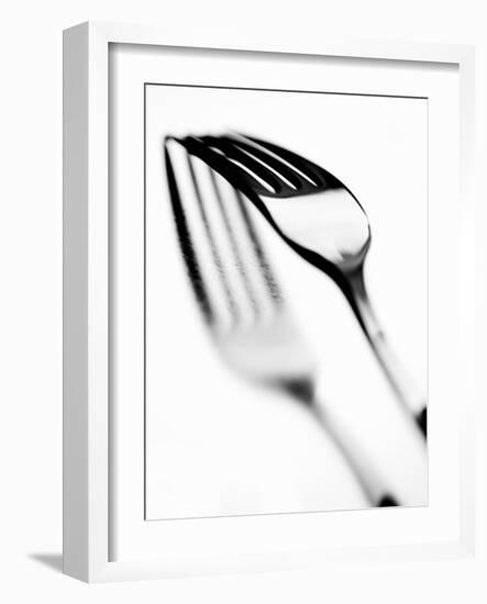 Fork with Shadow-null-Framed Photographic Print