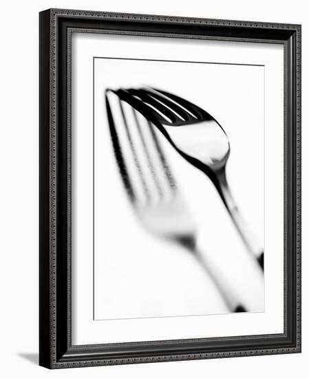 Fork with Shadow-null-Framed Photographic Print