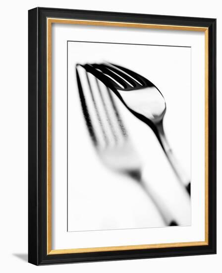 Fork with Shadow-null-Framed Photographic Print