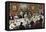 Formal Dinner Party for Dogs, 1893-null-Framed Premier Image Canvas