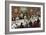 Formal Dinner Party for Dogs, 1893-null-Framed Premium Giclee Print