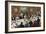 Formal Dinner Party for Dogs, 1893-null-Framed Premium Giclee Print