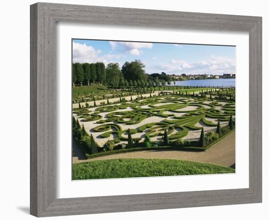 Formal Garden, Frederiksborg Slot, Hillerod, Zealand, Denmark, Scandinavia-Ken Gillham-Framed Photographic Print