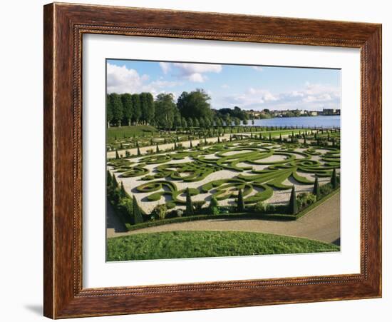 Formal Garden, Frederiksborg Slot, Hillerod, Zealand, Denmark, Scandinavia-Ken Gillham-Framed Photographic Print