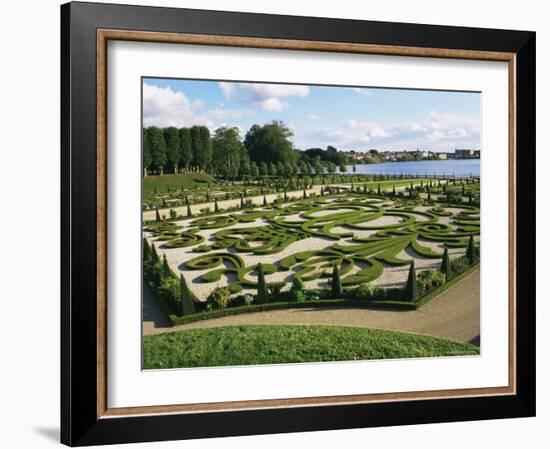 Formal Garden, Frederiksborg Slot, Hillerod, Zealand, Denmark, Scandinavia-Ken Gillham-Framed Photographic Print