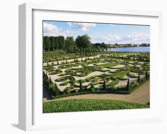 Formal Garden, Frederiksborg Slot, Hillerod, Zealand, Denmark, Scandinavia-Ken Gillham-Framed Photographic Print