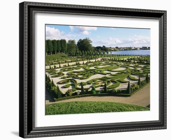 Formal Garden, Frederiksborg Slot, Hillerod, Zealand, Denmark, Scandinavia-Ken Gillham-Framed Photographic Print