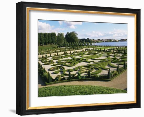 Formal Garden, Frederiksborg Slot, Hillerod, Zealand, Denmark, Scandinavia-Ken Gillham-Framed Photographic Print