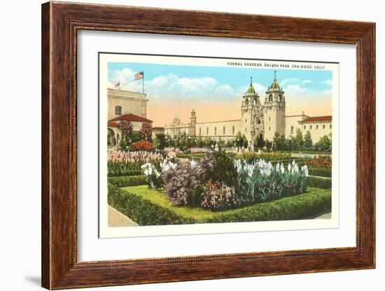 Formal Gardens, Balboa Park, San Diego, California-null-Framed Art Print