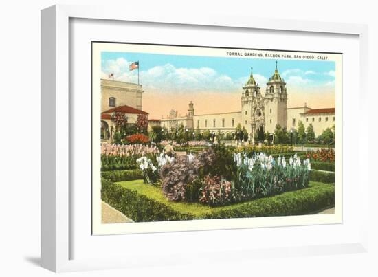 Formal Gardens, Balboa Park, San Diego, California-null-Framed Art Print