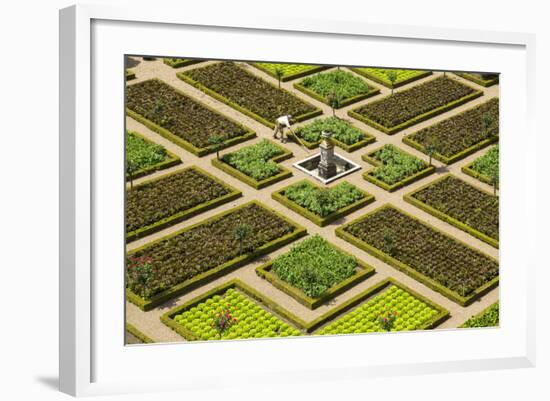 Formal Gardens, Chateau of Villandry, Indre Et Loire, Loire Valley, France-Peter Adams-Framed Photographic Print