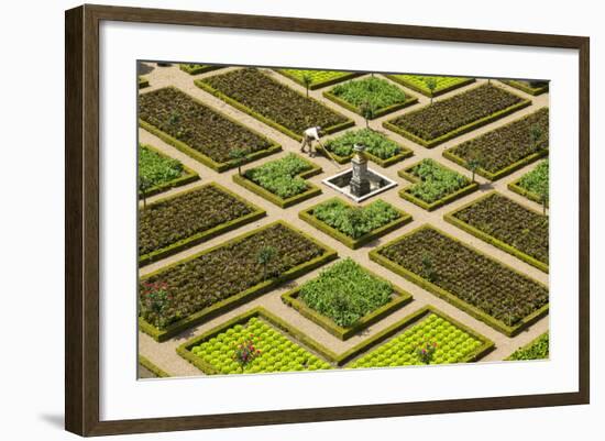 Formal Gardens, Chateau of Villandry, Indre Et Loire, Loire Valley, France-Peter Adams-Framed Photographic Print