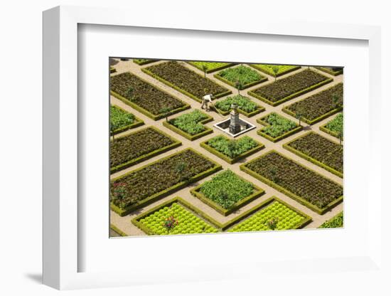 Formal Gardens, Chateau of Villandry, Indre Et Loire, Loire Valley, France-Peter Adams-Framed Photographic Print